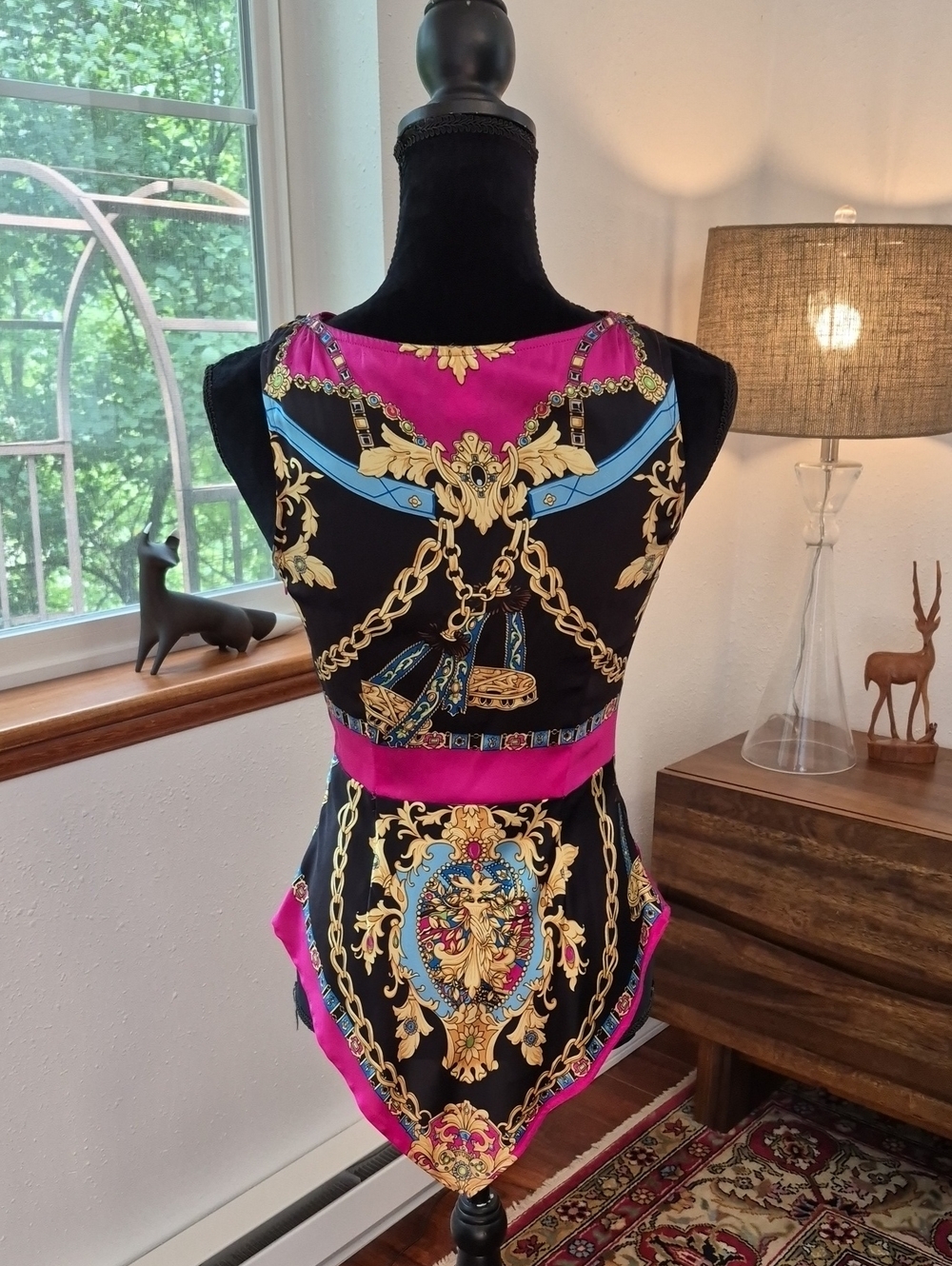 CACHE Y2K Silk Handkerchief Halter Top Small - Picture 5 of 6